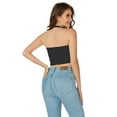 thumbnail image 4 of Womens Knit Halter Tank Top 2024 Cute Ribbed Trendy Sexy Backless Summer Basic Crop Tops, 4 of 5