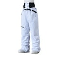 thumbnail image 4 of Men Ski Pants Snowboard Baggy Snow Pants Insulated Waterproof Windproof Snow Bibs Overall with Mulit Pocket, 4 of 4