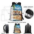 thumbnail image 6 of Uourmeti Corgis Large Storage School Backpack, 17 Inch Wearproof Student Bookbag Smooth Zippers Polyester Backpack for Adults, 6 of 6