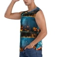 thumbnail image 3 of Fotbe Spooky Halloween Men's Camiseta sin Mangas Estampada para Hombres, Playera Casual para Gimnasio, Entrenamiento, Playa-Medium, 3 of 7