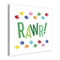 thumbnail image 2 of Creative Products RAWR! Dino Tracks 36x36 Canvas Wall Art, 2 of 5