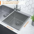 thumbnail image 5 of KLYNE - 17.8” X 15.5” Roll Up Dish Drying Rack, Dish Racks For Kitchen Counte Stainle..., 5 of 5