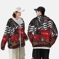 thumbnail image 4 of Balery tractor Sudadera ligera de manga larga con capucha y protección solar UPF 50+ para hombre y mujer, ideal para pesca y running-Large, 4 of 7