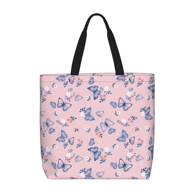 Balery Butterfly Bolsa de Mano para Mujeres con Cremallera, Bolsa de Gimnasio con Compartimentos, Bolsa para Laptop, Bolsa para Trabajo