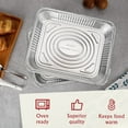 thumbnail image 6 of Aluminum Pans Trays 9"x13" Inch Half Size Disposable Containers - Pack of 25 Recyclable Pans for Cooking Baking Storing Serving - Reusable Oven Air Fryer and Freezer Safe Pan, 6 of 6