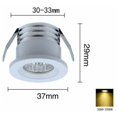 thumbnail image 2 of Set of 4 mini recessed LED spotlights, 3 W, warm white White.., 2 of 3