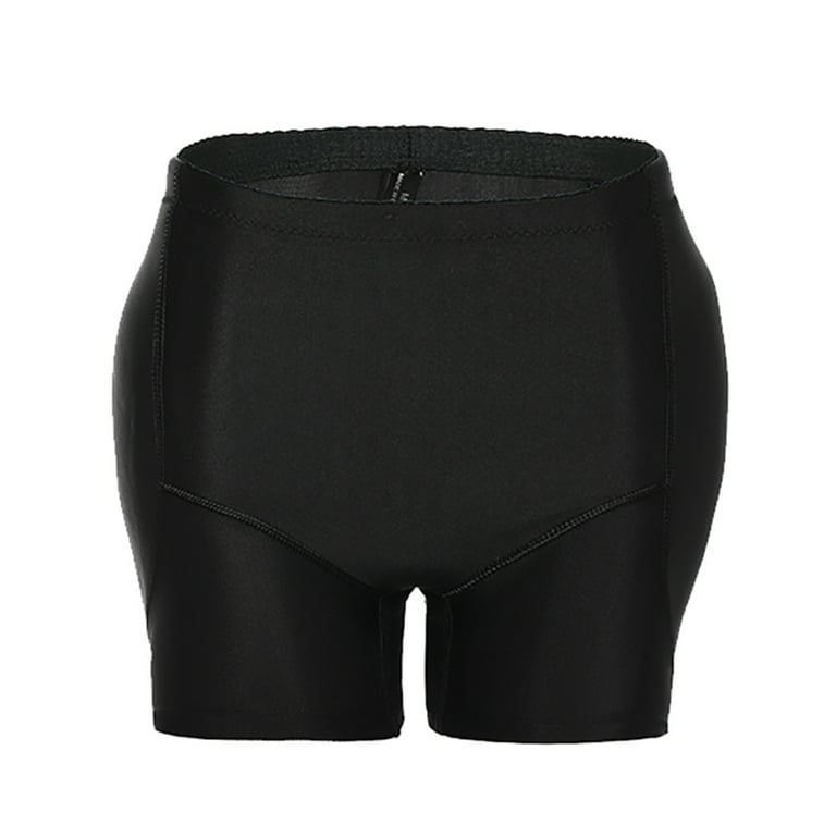 HUPOM Seamless Boyshort Underwear For Women Girls Panties Compression  Casual None Comfort Waist Black 3XL 