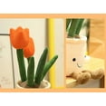 thumbnail image 5 of Juguete de peluche, muñeco de almohada de felpa con maceta de flores naranja de 13 ", cojín suave y esponjoso para abrazar a tus amigos de las plantas, regalo para todas las edades y ocasiones, 5 of 5