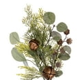 thumbnail image 2 of Vickerman 22" Artificial Winter Cedar, Pinecone, Eucalyptus, and Brown Jingle Bell Wreath, 2 of 5