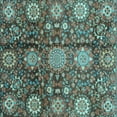 thumbnail image 1 of Ahgly Company Indoor Square Abstract Light Blue Modern Area Rugs, 8' Square, 1 of 4