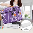 thumbnail image 6 of HELLHERO Spiders and Pumpkins Sewing Machine Cover Tote Handle and Pocket Easy to Store Easy to Clean Waterproof Lightweight, 6 of 8