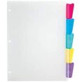thumbnail image 1 of Office Depot Brand Dividers with Insertable Rounded Tabs, Assorted Colors, 5-Tab, 1 of 1