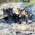 thumbnail image 5 of CC-Los Men Mid Waterproof Hiking Boots Outdoor Relaxed Fit Lightweight Trekking Trails Shoes Size 7.5-14, 5 of 5