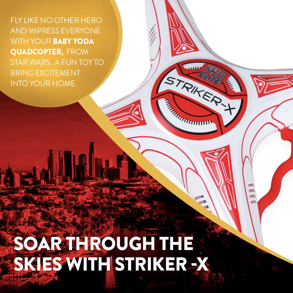 Striker-X HD Camera Drone 2.4GHz 4.5CH HD Picture/Video Camera RC Quadcopter