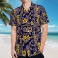 thumbnail image 5 of High Quality Hawaiian Shirts for Men Short Sleeve Aloha Beach Shirt Floral Summer Casual Button Down Shirts Blouses 9AQNER, 5 of 7