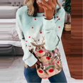 thumbnail image 1 of Pntutb - Camiseta estampada para mujer, blusa de manga larga, cuello redondo, tops casuales, sudadera Pntutb Pntutb-1960, 1 of 5