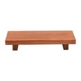 thumbnail image 3 of Elevador de madera vintage: pedestal rectangular para exhibición y almacenamiento Marrón, 3 of 9