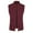 Wine, variant on lmcalzta Mens Vest Jackets Sleeveless Zip up Stand Collar Coats with Pockets Fall Winter Casual Outdoor Solid Color Jacket