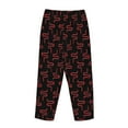 thumbnail image 5 of Goofa Red Snake Printed Soft Pajama Pants for Women, Wide Leg Comfy Casual Lounge Yoga Pants-Medium, 5 of 9