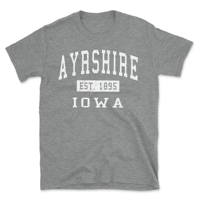 Ayrshire Iowa Classic Established Men's Cotton T-Shirt