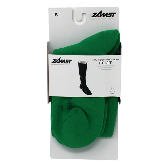 Zamst HA-1 Compression Foot Socks Green Small