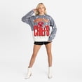 thumbnail image 3 of Women's Gameday Couture  Gray Kansas City Chiefs Arch Rivals Faded Wash Sweatshirt, 3 of 7