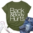 thumbnail image 1 of GPOECD T-Shirts Graphiques pour Femmes, Imprimé Graphique, Col Rond, Manches Courtes, Décontracté pour l'Été, Hauts d'Été pour Femmes 03_Army Green,m, 1 of 2