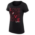 thumbnail image 2 of Women's G-III 4Her by Carl Banks Black Portland Trail Blazers Basketball Love Fitted T-Shirt, 2 of 3