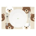 thumbnail image 2 of Ryvnso Placemats Set of 4 Cute Bears Dining Mats Heat-Resistant Non-Slip Washable Table Mat, 2 of 8