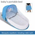 thumbnail image 2 of Mosquitera para bebé, mosquitera sin fondo para cama de bebé de 0 a 5 años, mosquitera portátil plegable para recién nacidos adecuada para familias y viajes 115CM60CM65CM(azul), 2 of 5