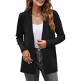 thumbnail image 3 of Women Casual Cardigan Sweater Front Open Long Sleeve Knitted Jacket with Pockets, 3 of 4