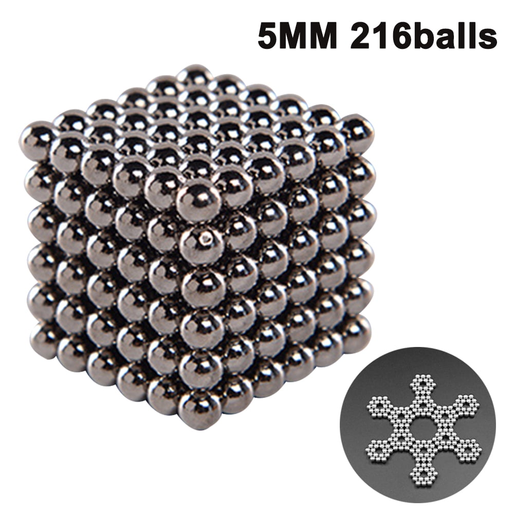 Multicolored Kinetic Desk Toy Rare Earth Magnets for Fun Stress Relief Toys Desk Toys for Adults Fidget or Restore Zen and Focus TereckPro Magnetic Balls 5mm 216 Count Fidget Toys for Adults 
