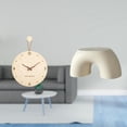 thumbnail image 2 of Reloj de pared nórdico moderno minimalista y taburete para cambiar zapatos, combinación elegante para el hogar, el dormitorio, la oficina, la sala de, 2 of 8