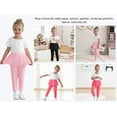 thumbnail image 4 of Actgleam Toddler Girls Leggings with Footless Cotton Ruffle Casual Pants,Red,4-5Years, 4 of 9