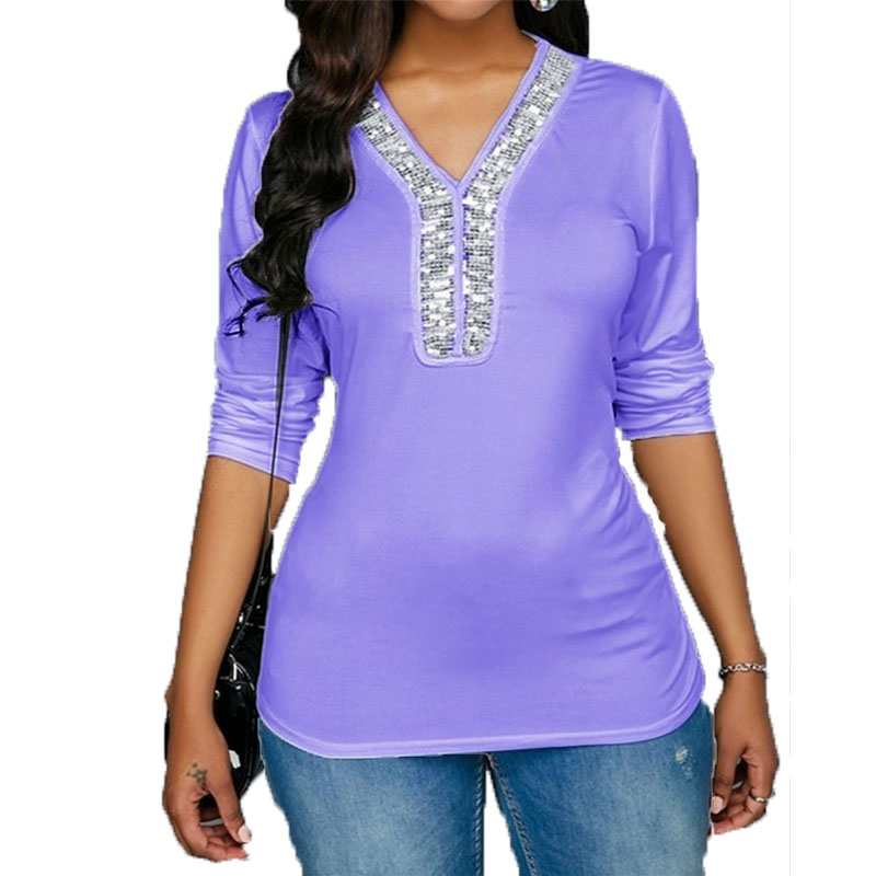purple sequin top plus size