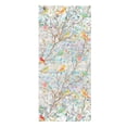 thumbnail image 2 of Callipe Iridescent Window Film Green Leaf Flower Pattern Non-Adhesive Glass Sticker Reusable Privacy Film for Living Room Bedroom Bathroom, 2 of 8