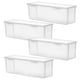 thumbnail image 5 of 4 cajas de almacenamiento selladas transparentes para espaguetis, frijoles, contenedores herméticos para almacenar alimentos., 5 of 7
