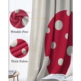 thumbnail image 3 of Red Apples Kitchen Curtains Watercolor Botanical Modern Abstract Art Cafe Short Curtains for Bathroom Blackout Window Curtain Grommet Small Window Treatment Drapes for Bedroom Living Room 52"x45"x2, 3 of 9