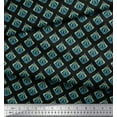 thumbnail image 3 of Soimoi Poly Georgette Fabric Flourish Damask Printed Craft Fabric by The Yard 42 Inch Wide, 3 of 3