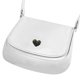 thumbnail image 2 of Bolso de hombro elegante de cuero PU blanco ligero y de diseño moderno para mujer, 2 of 8