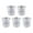 B, variant on Transparent Nursery Flower Pots 5 Pack Set for Indoor Outdoor Cultivation and Decoration 5PCS