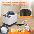 thumbnail image 6 of Portable Steam Sauna, Personal Full Body Home Sauna Tent with 3L&1000W Steamer, 9 Levels Heating, 90 Minutes Timer, Folding Chair, Remote Control, (70.87"*31.5"*31.5"), 6 of 10