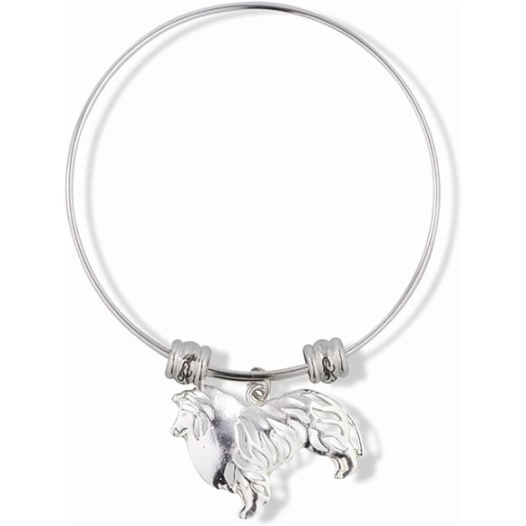 EPJ Collie Dog Fancy Charm Bangle (alloy, ConsumerAudience, StainlessSteel)