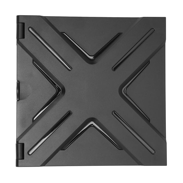 Cubierta de filtro antipolvo para consola de juegos, cubierta de filtro ABS a prueba de polvo con soporte de almacenamiento retráctil VR, gancho para Xbox Series X Host, color negro