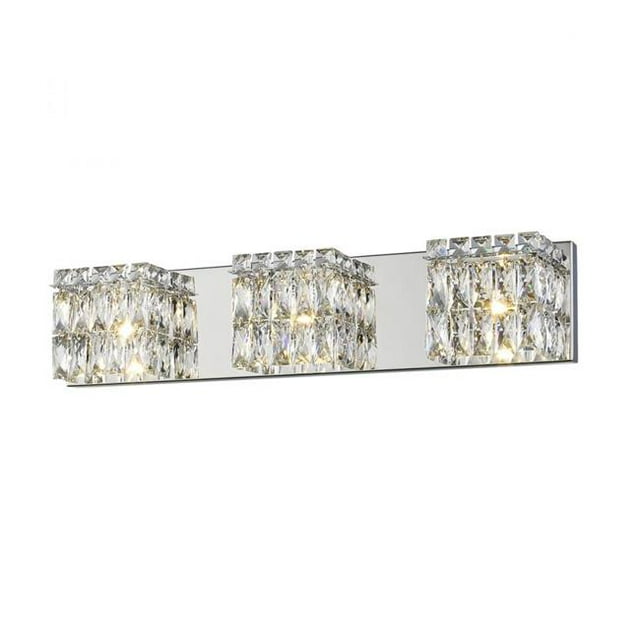 62353LEDD-CH-CRY 24 Po. Magari Lampe de Coiffeuse LED Chrome Applique Murale