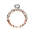 thumbnail image 2 of 2.50 Ct Shiny Oval Cut (D/VVS1) Moissanite Promise Ring for her in 18K Rose Gold Ring Size 7.5 Fine Jewelry Gifts by Diamond-Capitals, 2 of 6