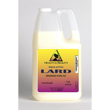 LARD ORGANIC FOODS RENDERED PORK FAT COOKING OIL ALL NATURAL 100% PURE 7 (Best Natural Cooking Oil)