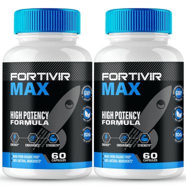 Fortivir Max Capsules, Official Fortivir Max Supplement Pills for Men - Maximum Strength Performance, All Natural Support for Overall Health and Wellness, Advanced FortivirMax Reviews (2 Pack)