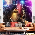 thumbnail image 3 of Tapiz de pared Godzillas, diseño estético, 150 x 130 cm, microtela, 3 of 3