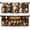 Coffee, variant on Green Forest Valance Curtain for Windows 2 Pack Pine Trees Foggy Misty Sun Rod Pocket Window Treatments Short Curtains for Kitchen Windows Bathroom Bedroom 54 x 18 Inch